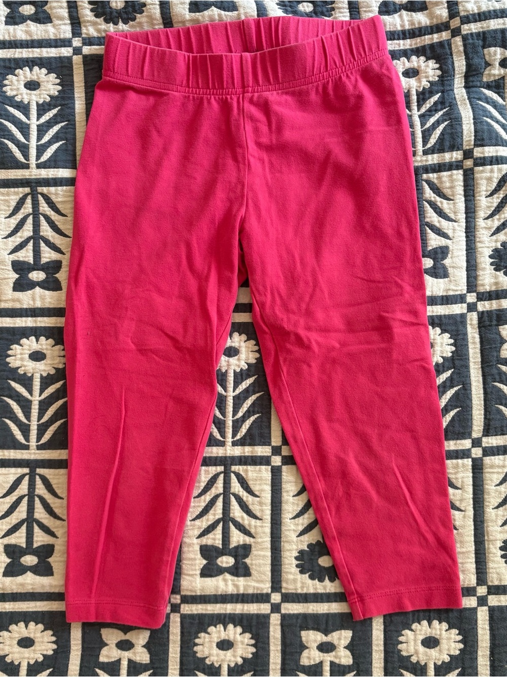 Land’s End Pink Cropped Leggings 7/8 S